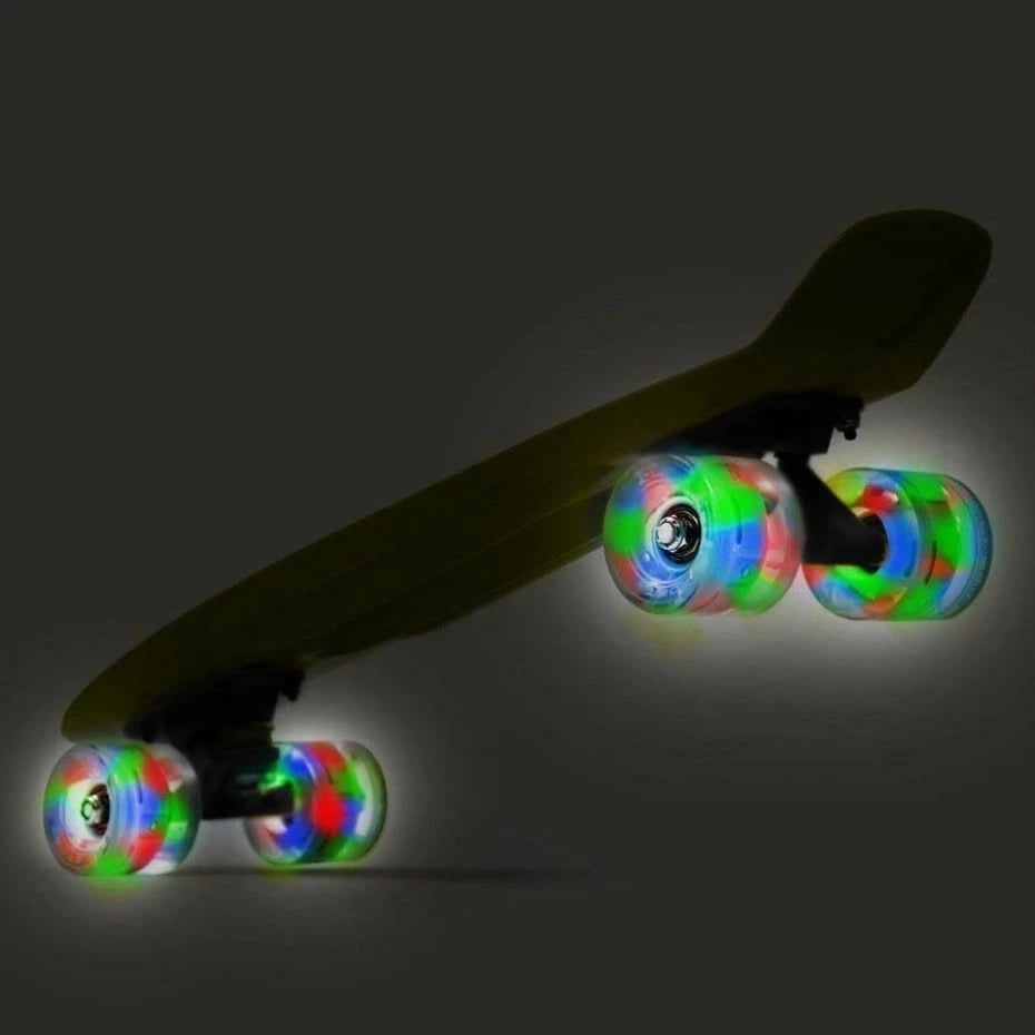 Skateboard Smj për skating, e verdhë