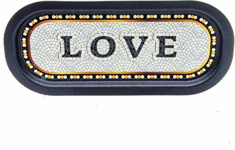 Tabaka metalike, shumëngjyrëshe, Hermia Concept, LOVE, 16x35cm