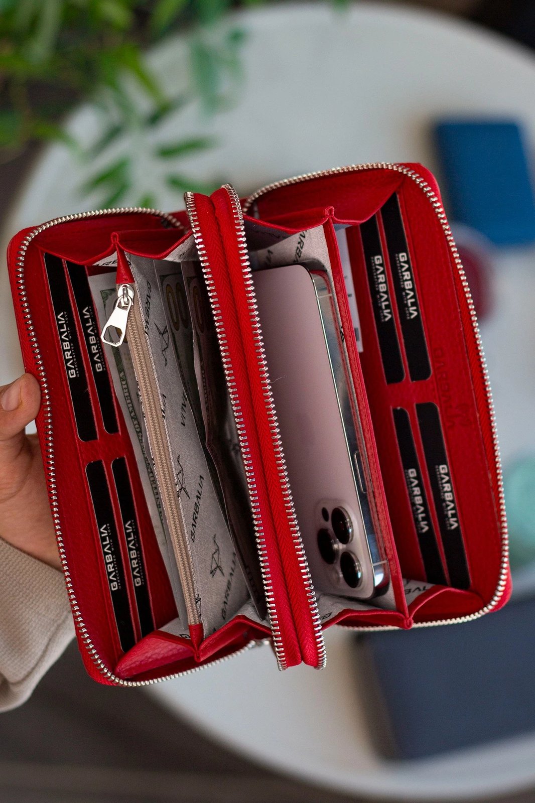 Portofol unisex Zoozie Bags Orleans, i kuq