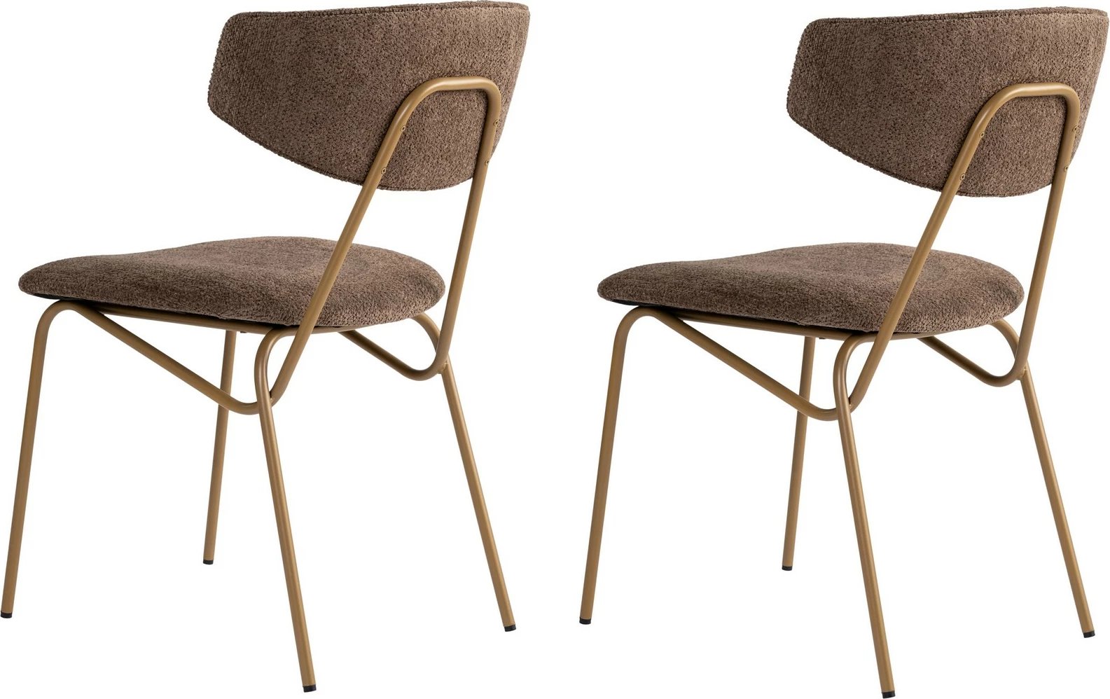 Set karrigesh (2 copë) Skye Decor, ngjyrë kafe dhe ari, Nancy