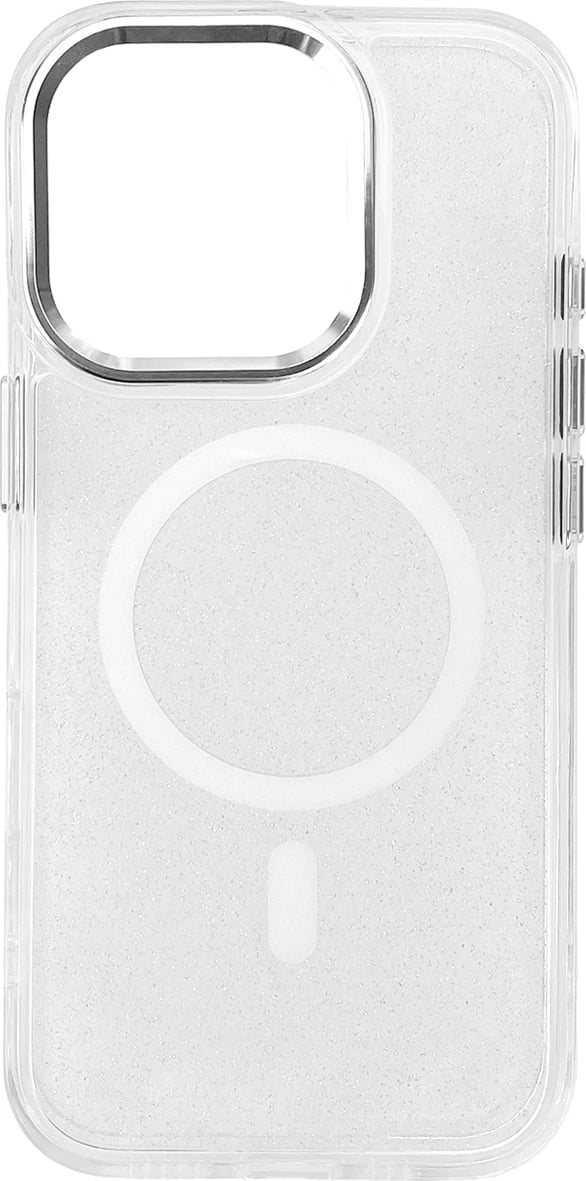 Mbështjellës Hurtel Glitter Case MagSafe për iPhone 16 Pro Max, i bardhë me shkëlqim