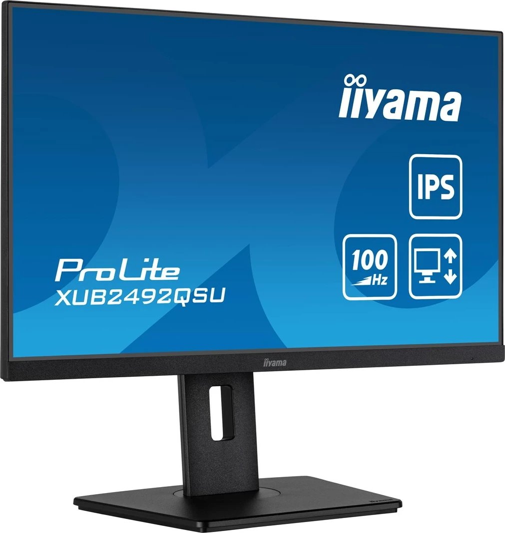 Monitor IIYAMA ProLite XUB2492QSU-B1, 23.8", Wide Quad HD, IPS, 100 Hz, i zi