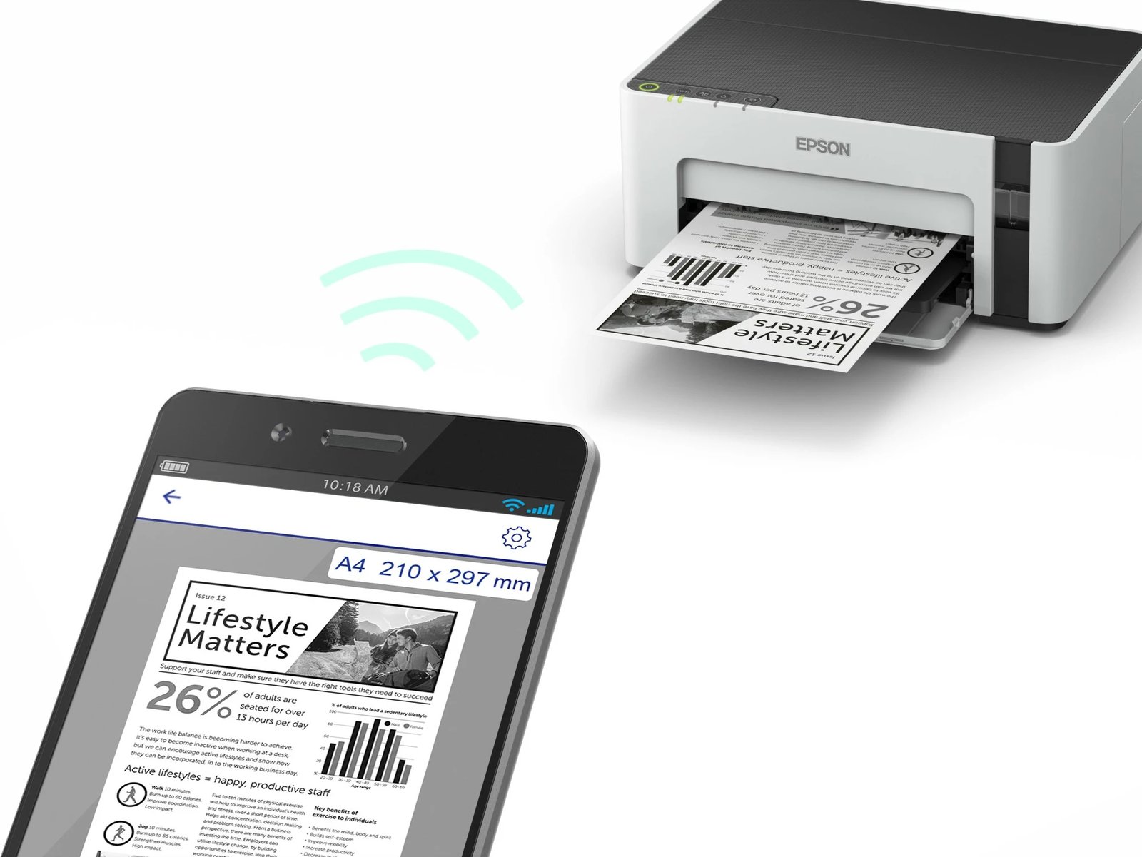 Printer Epson EcoTank ET-M1120 A4, monokrom