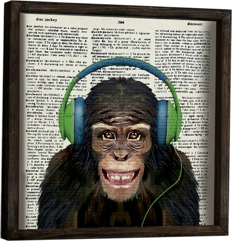 Pikturë dekorative MDF me kornizë, Wallity, KZM520, 34x34cm