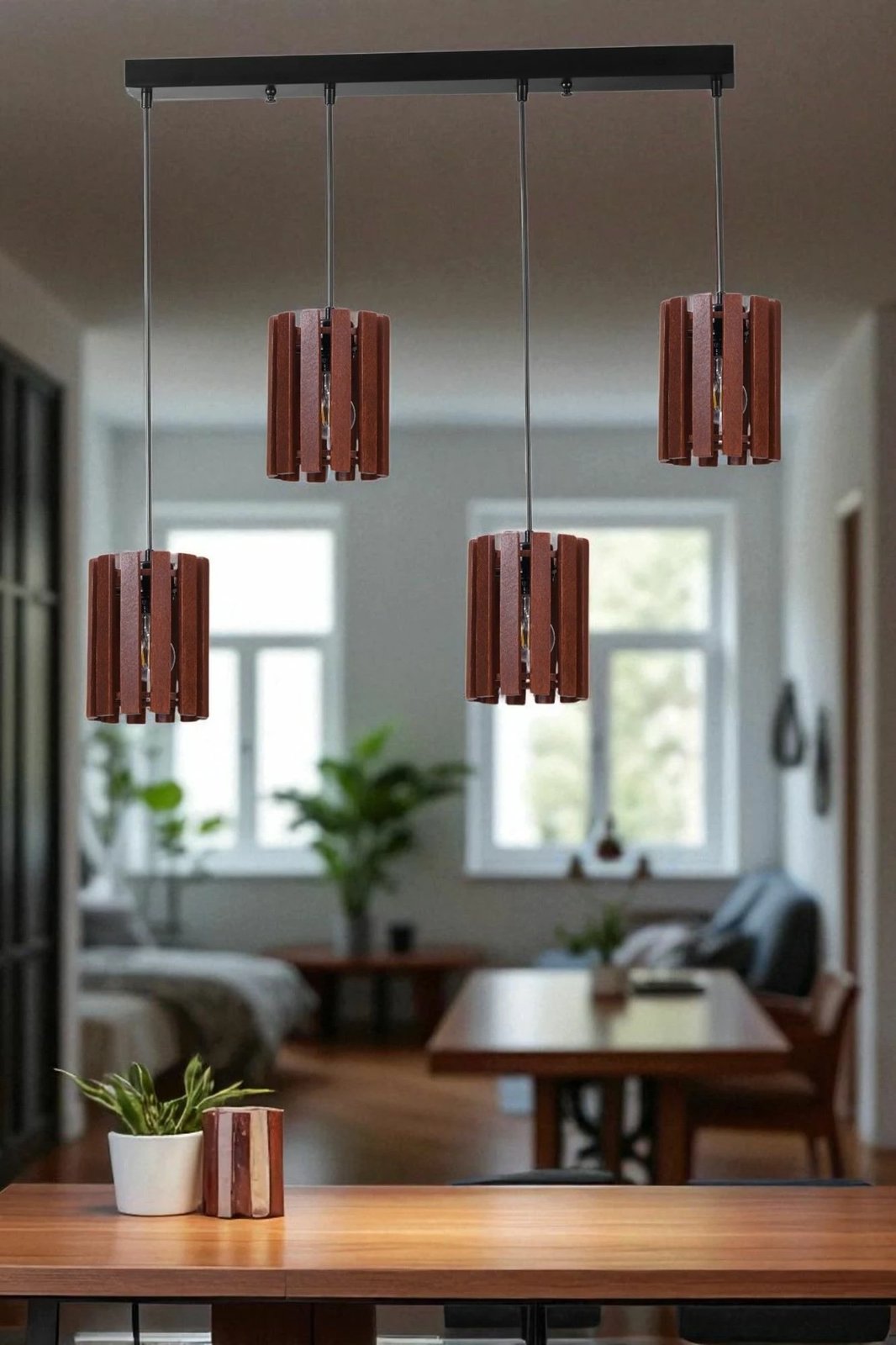 Llambë tavani Opviq, 9074-6, ngjyrë arrë dhe e zezë