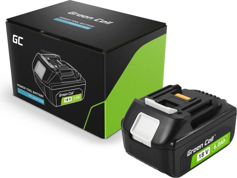 Bateri veglash, Green Cell PTMA18V6, 18V 6Ah Li-Ion, me tregues karikimi