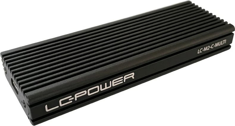 Kasë SSD LC-Power LC-M2-C-MULTI, M.2, USB 3.2, e zezë