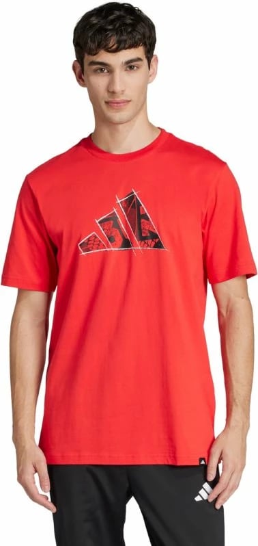 Maicë adidas për meshkuj, e kuqe