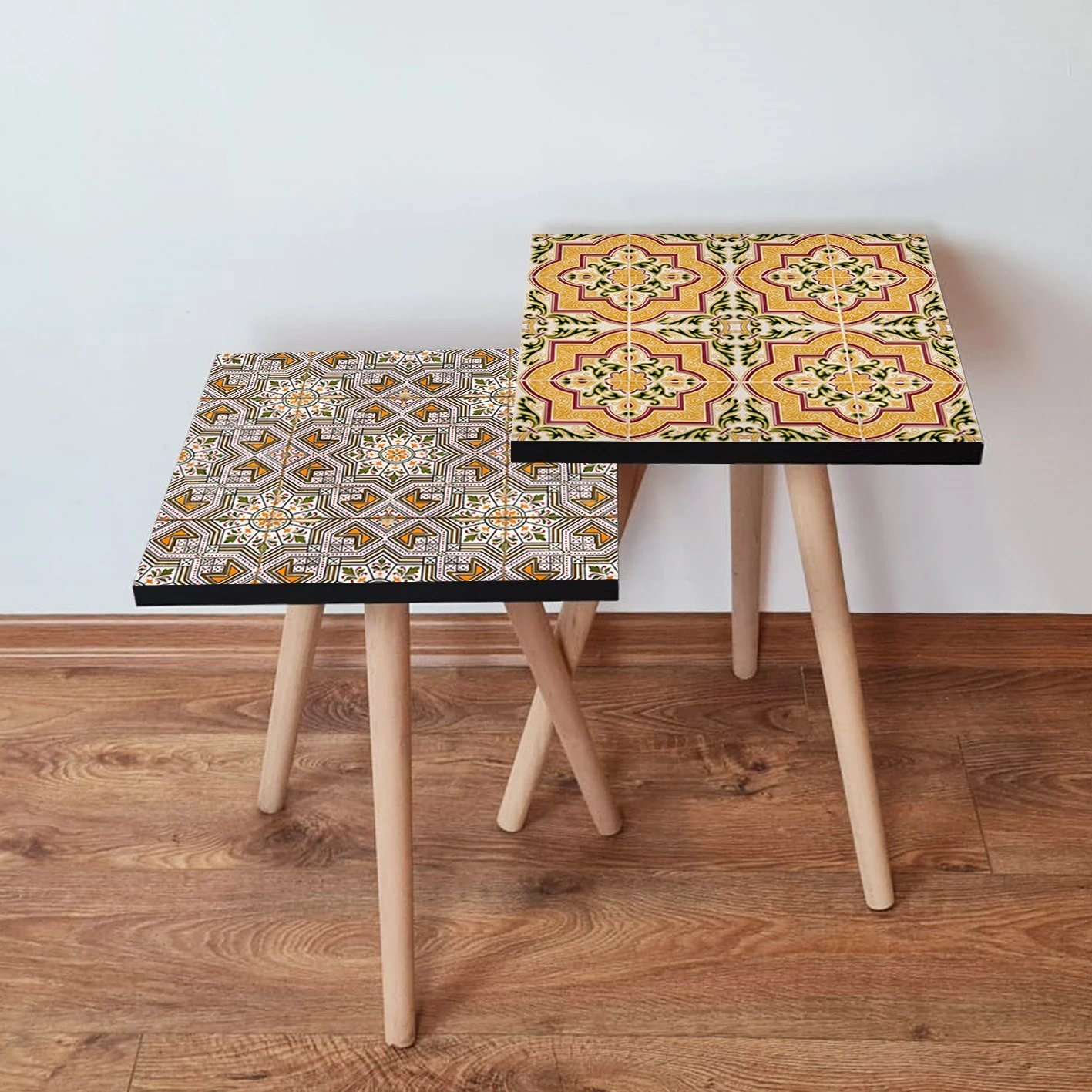 Tavolina të mbivendosura (2 copë), Skye Decor, 2Shp410, shumëngjyrëshe