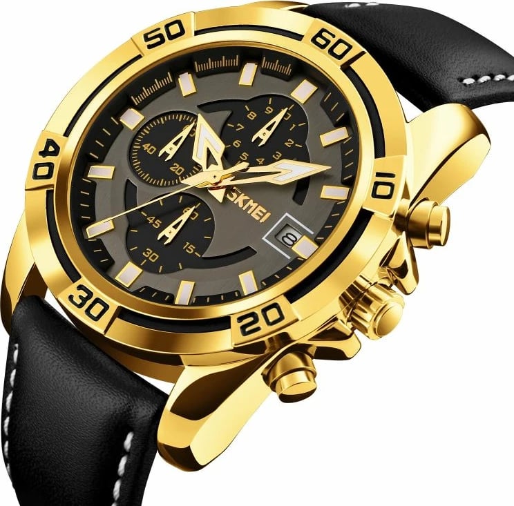 Orë dore për meshkuj Skmei, e zezë