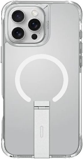 Mbështjellës UNIQ Eleva me këmbë Vertica për iPhone 16 Pro Max, Transparent