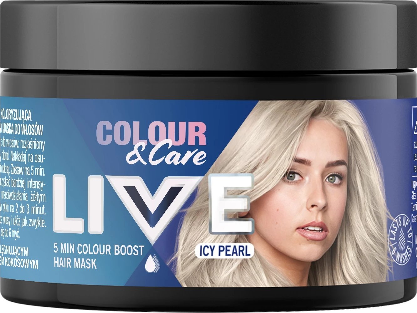 Maskë për flokë ngjyruese Schwarzkopf Live Colour&Care Icy Pearl për femra 150ml