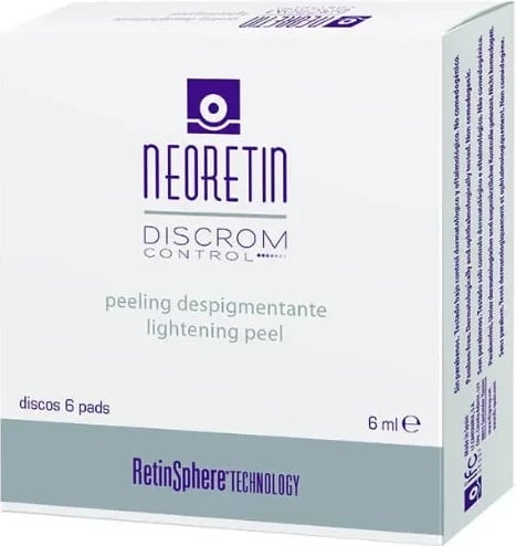 Peeling zbardhues për fytyrë Neoretin Discrom Control unisex 6 pads
