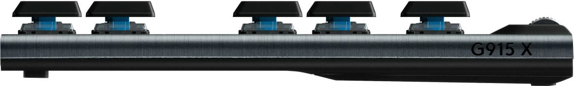 Tastierë mekanike gaming Logitech G915 X LIGHTSPEED TKL, RGB, wireless & Bluetooth, Nordic, e zezë