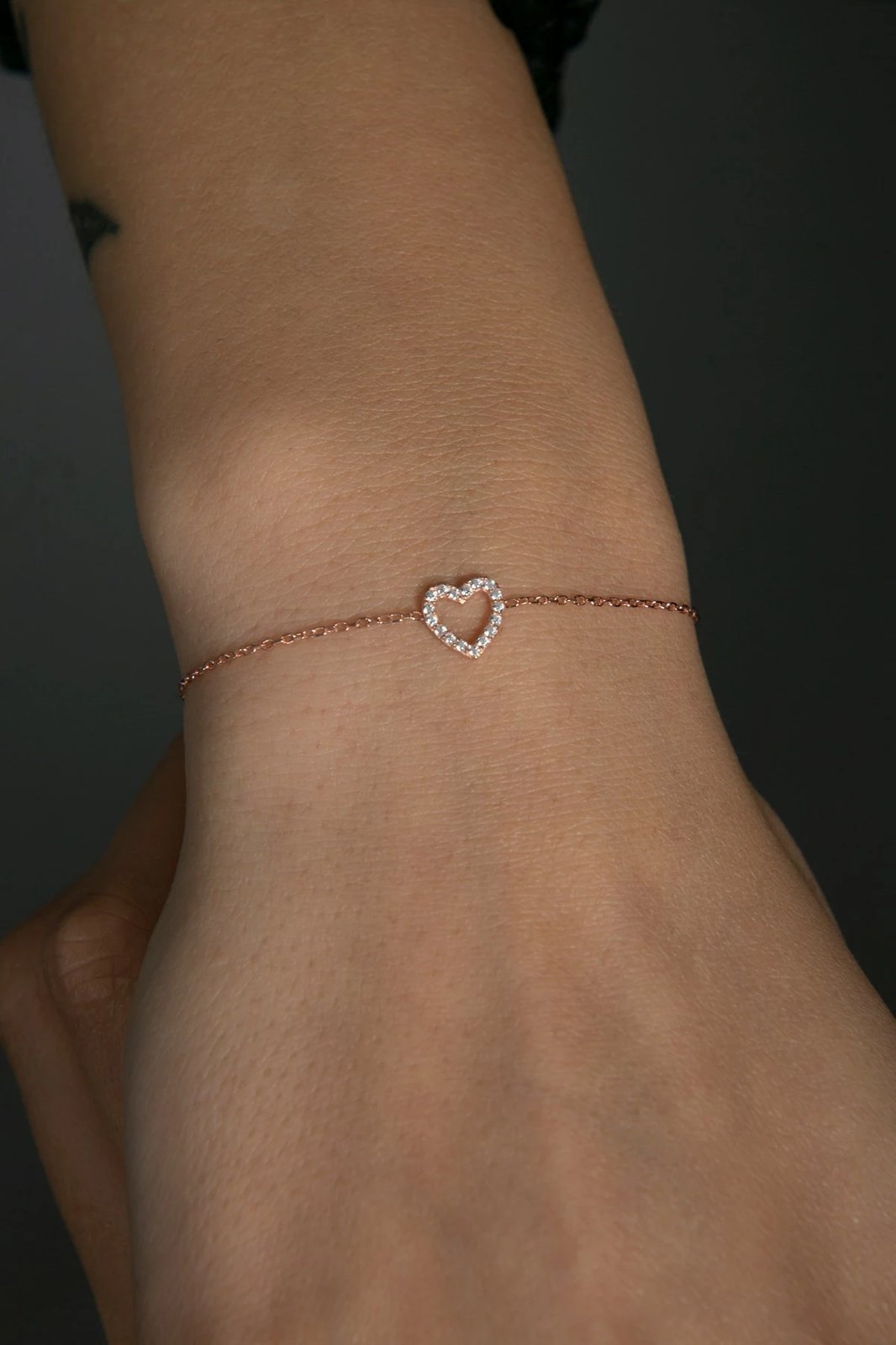 Byzylyk argjendi Elika Silver, ngjyrë rozë e artë, ELKSLVR7445R