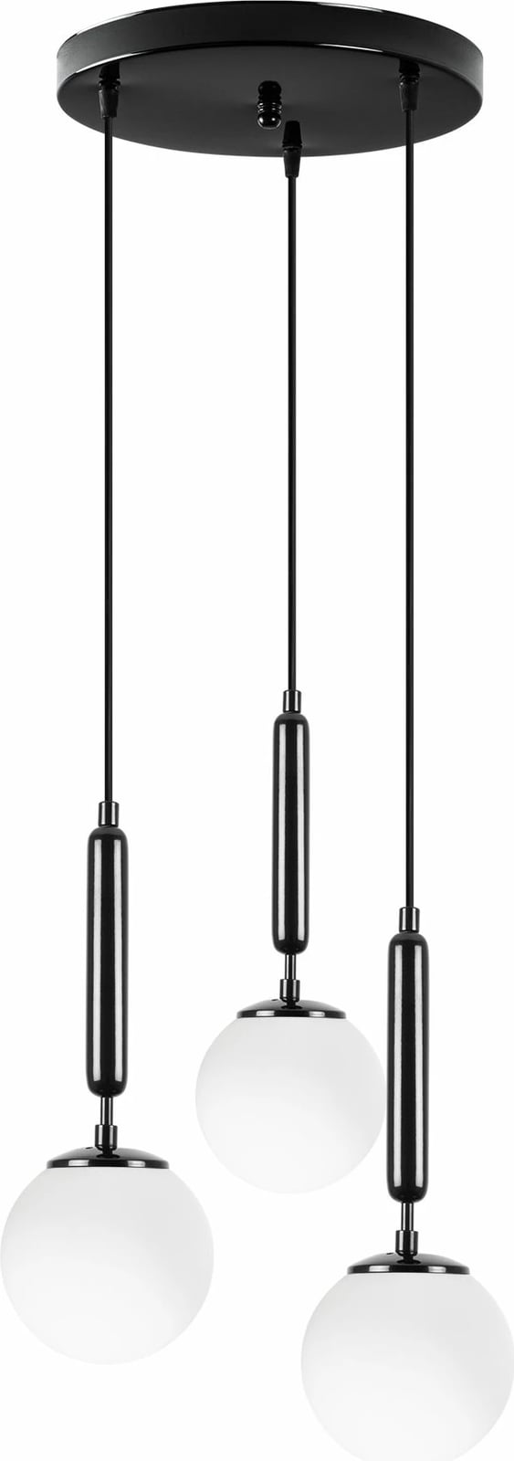 Llambë tavani Opviq King, e zezë dhe e bardhë, 34x34x134cm