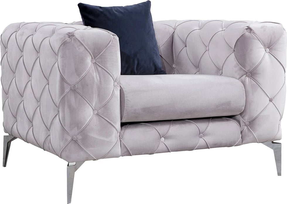 Karrige Wing Atelier del Sofa, Como, gri e çelët