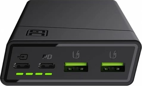 Power bank Green Cell PowerPlay20 PBGC03 20000mAh 2x USB-C PD 18W 2x USB-A e zezë