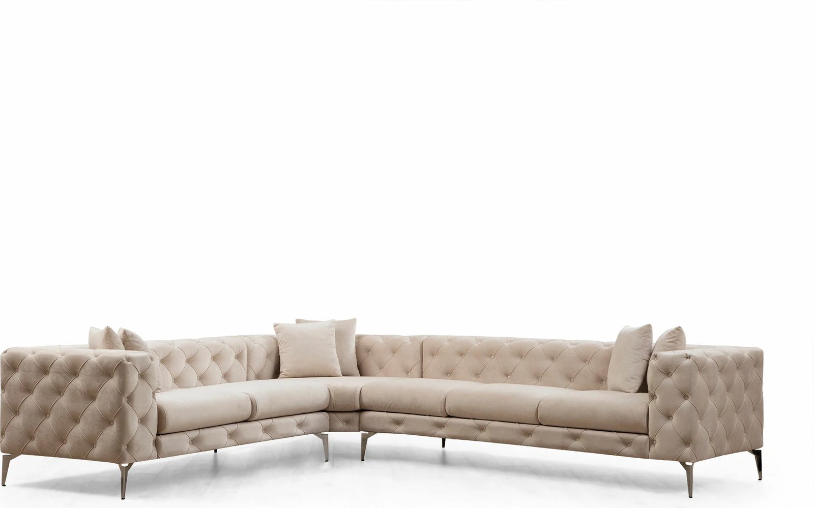 Kënd-sofë Atelier del Sofa, Como majtas, ecru