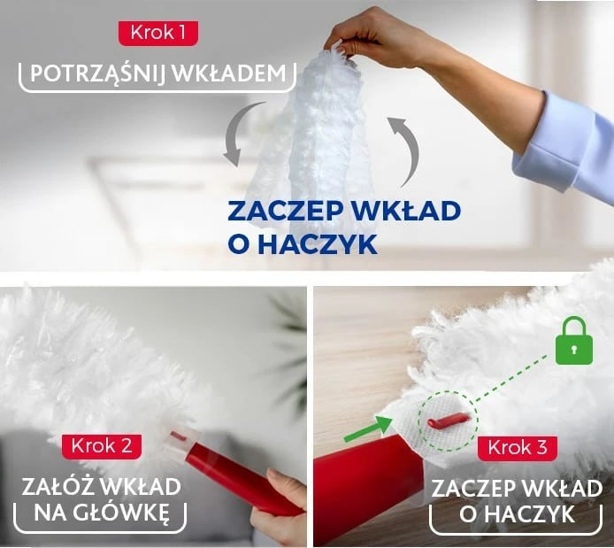 Mbushje për fshesë dore Vileda Flex&Catch, 5 copë, Bardhë