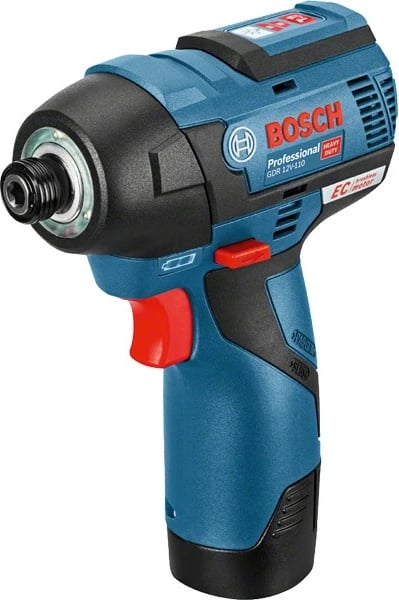Çelës goditës Bosch 0 601 9E0 005, 12V, 2.5Ah, 1/4", 110Nm, zi/blu