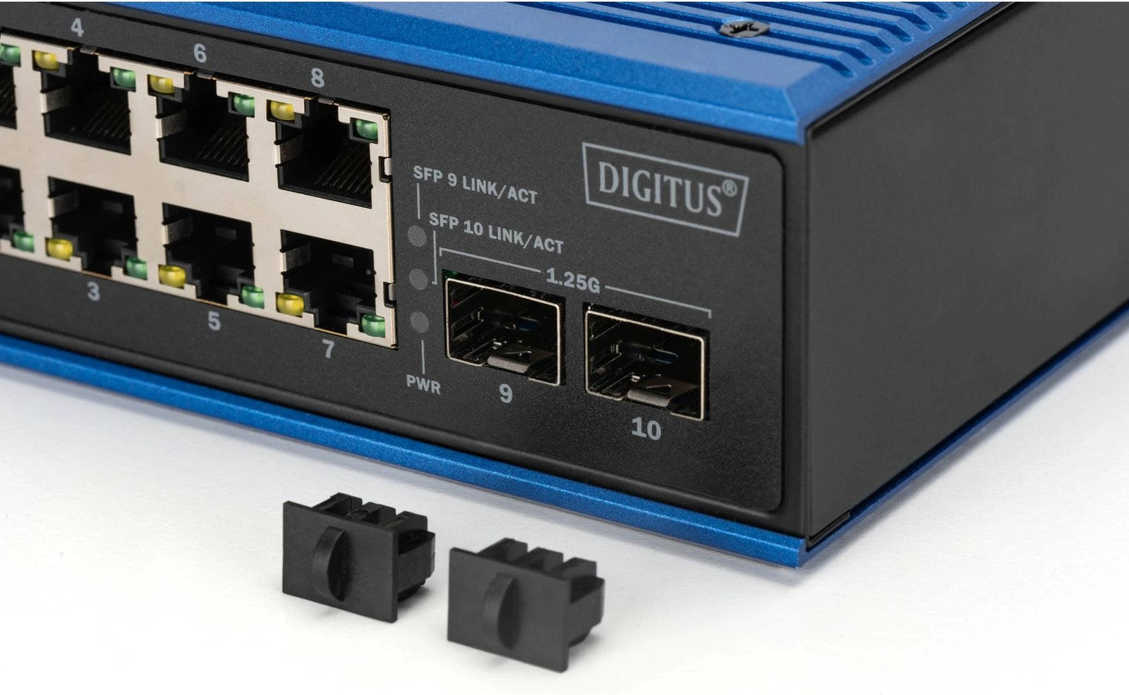 Switch industrial Digitus DN-651151, 8x PoE porta, 2x SFP, Gigabit, metalik, IP40