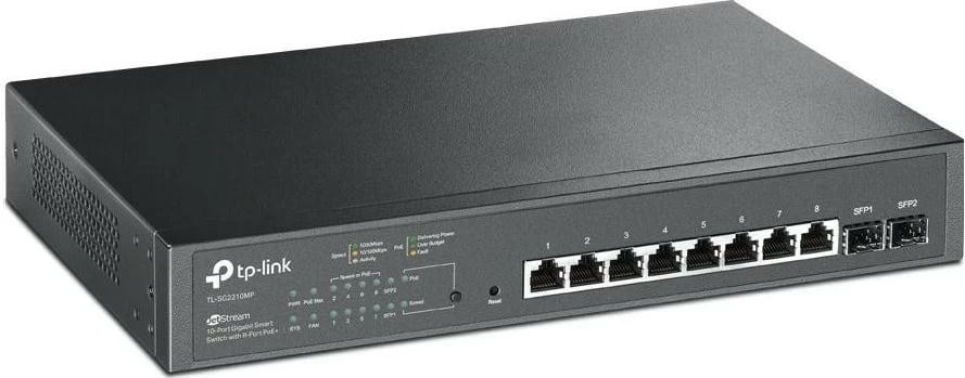 Switch TP-Link TL-SG2210MP, 8 porte PoE, 2 slote SFP
