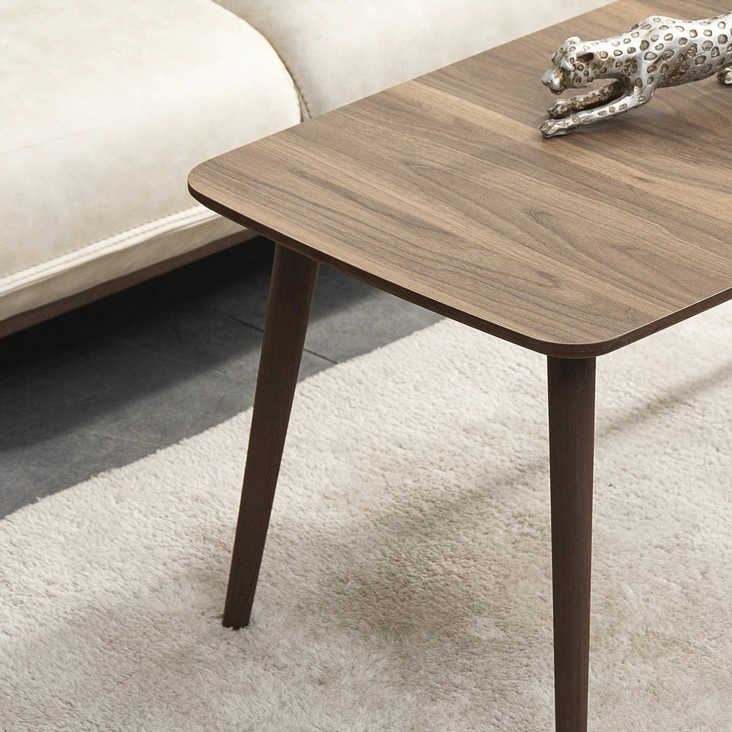 Tavolinë kafeje Skye Decor, ngjyrë arre, Luci