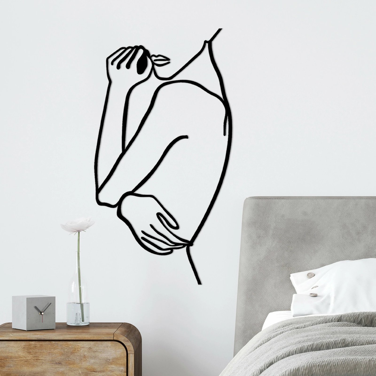 Aksesor dekorativ metalik për mur, Wallity, Gruaja 2