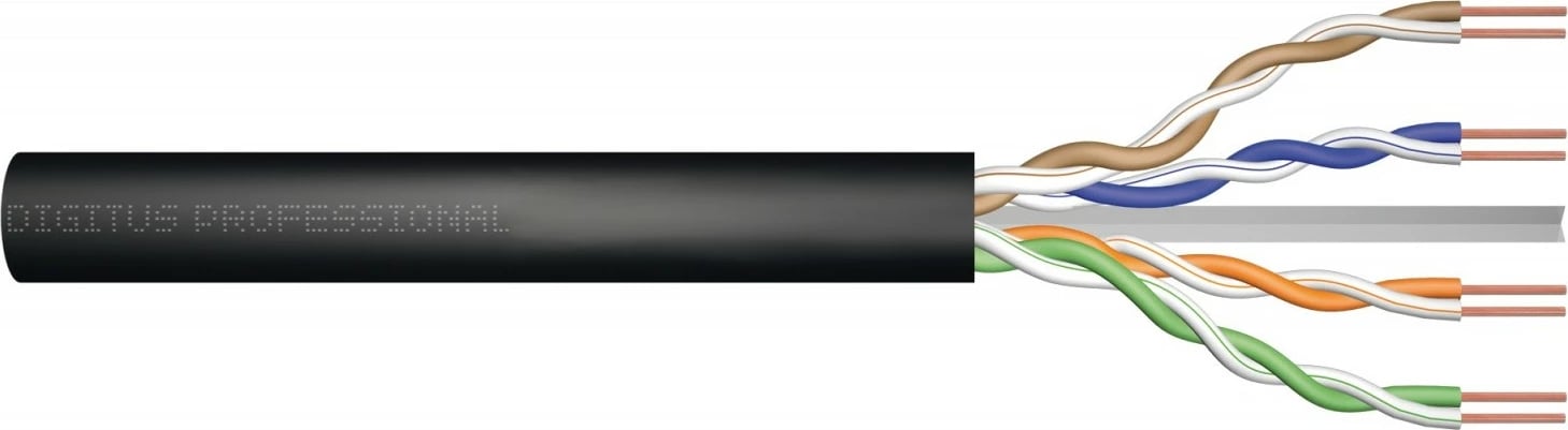 Kabllo rrjeti Digitus DK-TP512 Cat 5e, 305m, e zezë