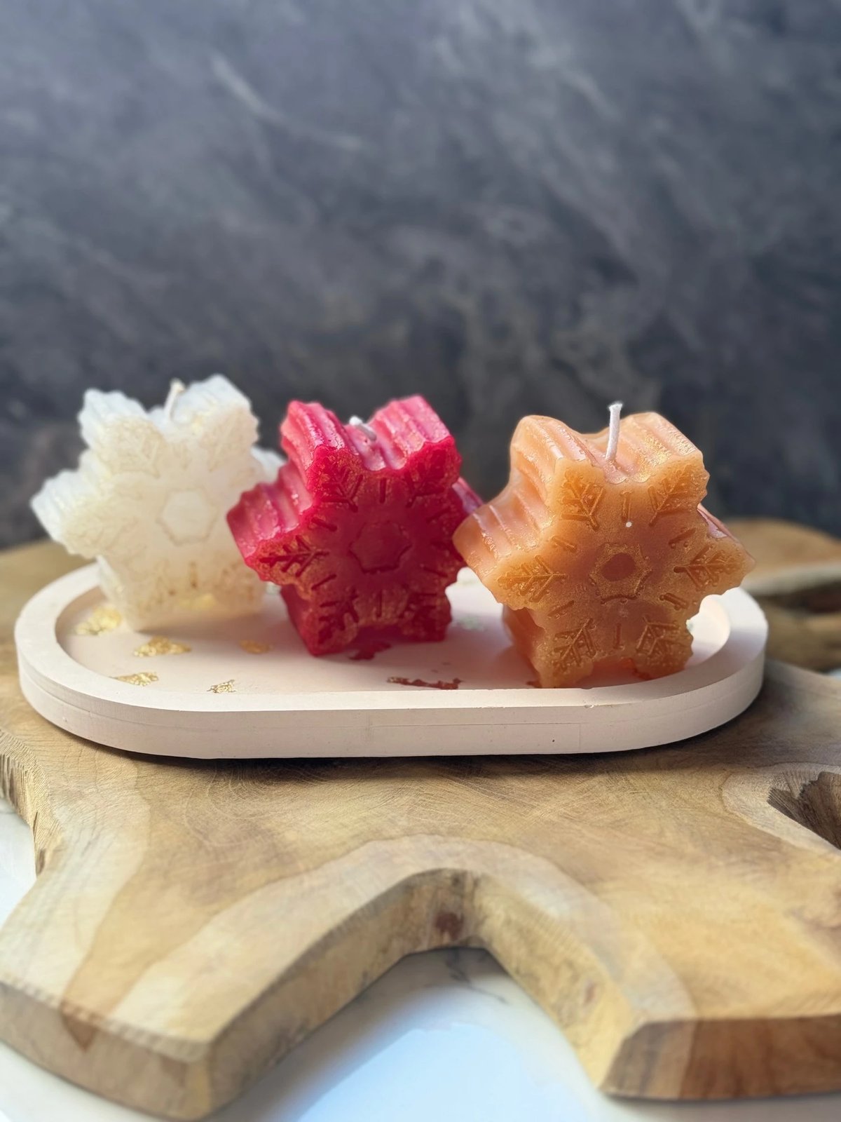 Set qirinjsh (4 copë), Evila Originals, set qirinjsh për Krishtlindje