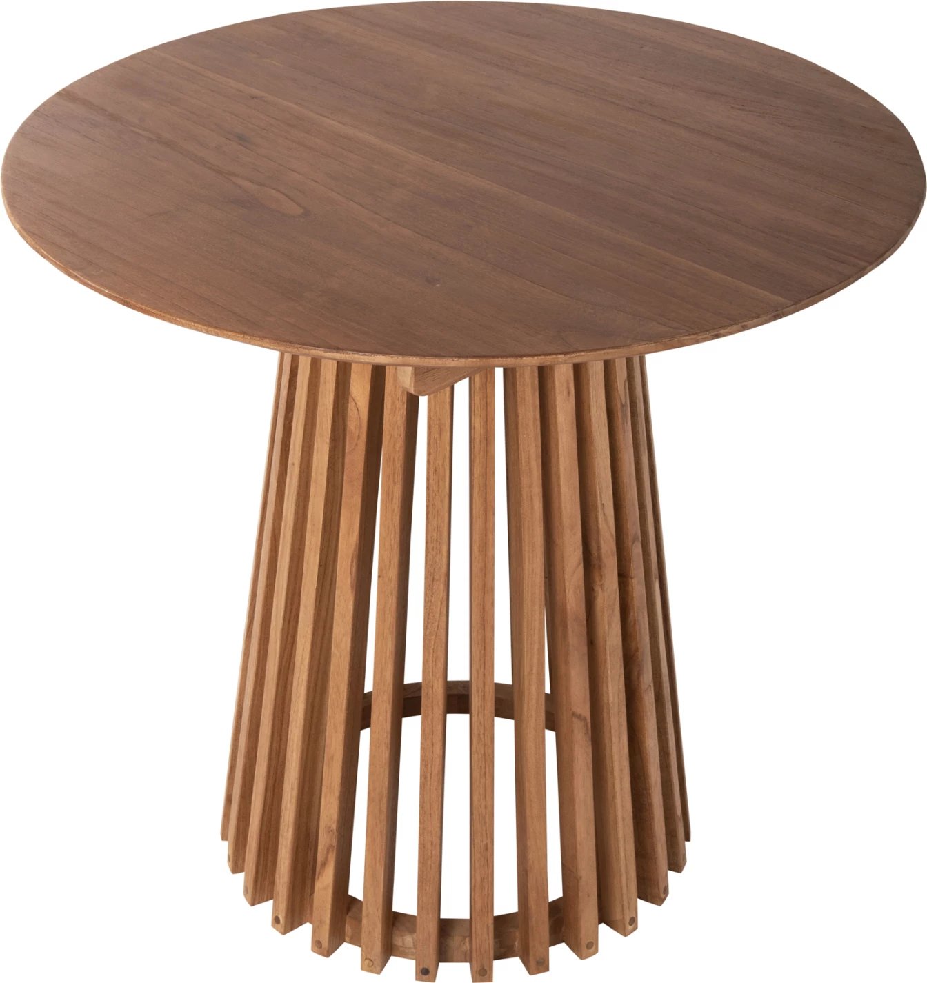 Tavolinë e rrumbullakët për ngrënie, FRANTZ, FH9832.11, dru MINDI, ngjyrë natyrale, Φ80x75H cm