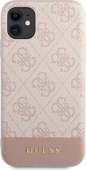 Mbështjellës Guess 4G Stripe për iPhone 11/XR 6.1", Rozë