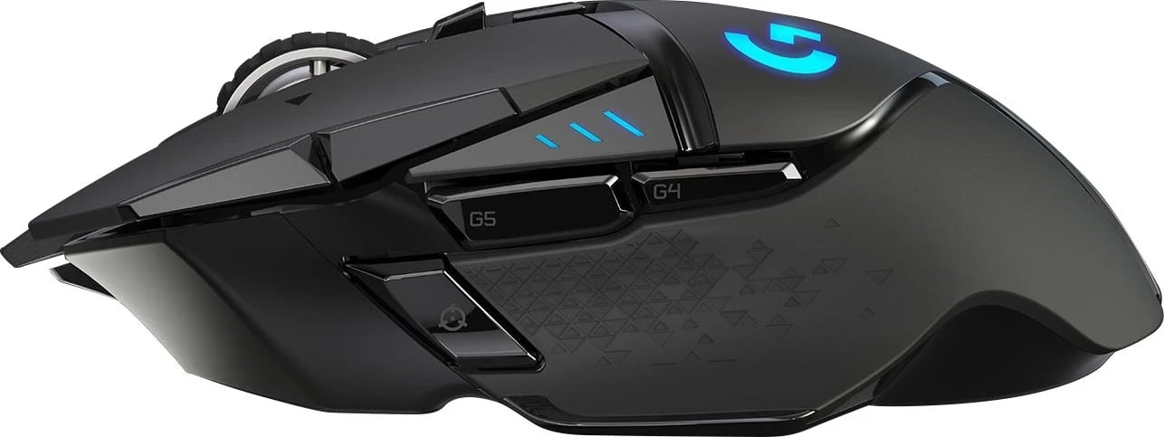 Maus Logitech G502 Lightspeed, pa kabllo, RGB, i zi