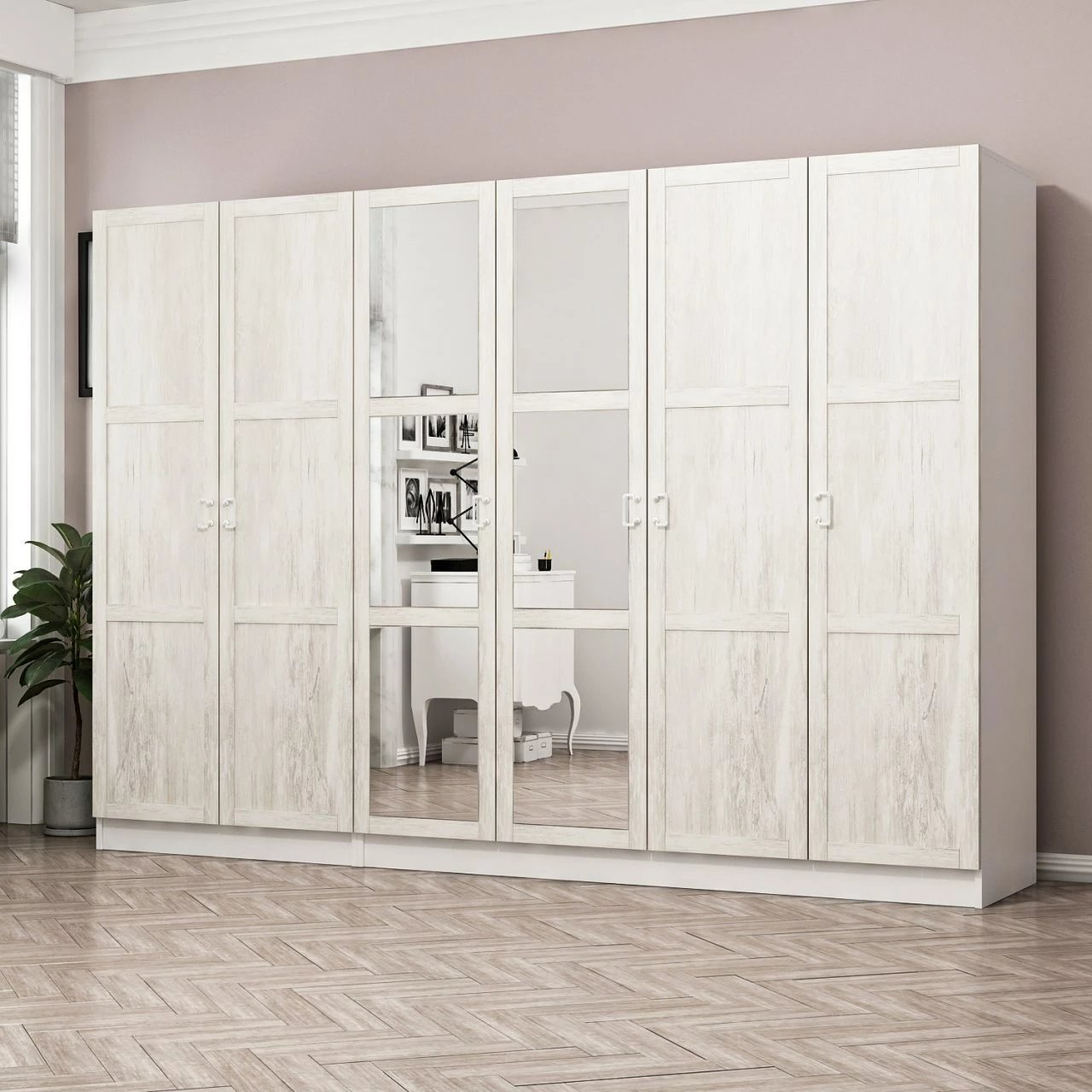 Dollap Skye Decor, ngjyrë e bardhë, Kale Country, 2460