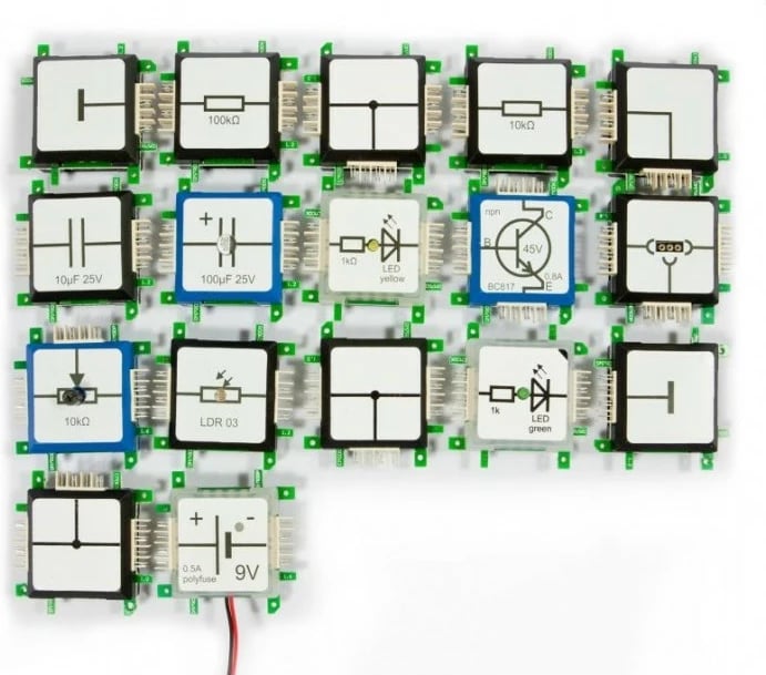 Set bazik elektronik ALLNET Brick’R’knowledge, Multikolor
