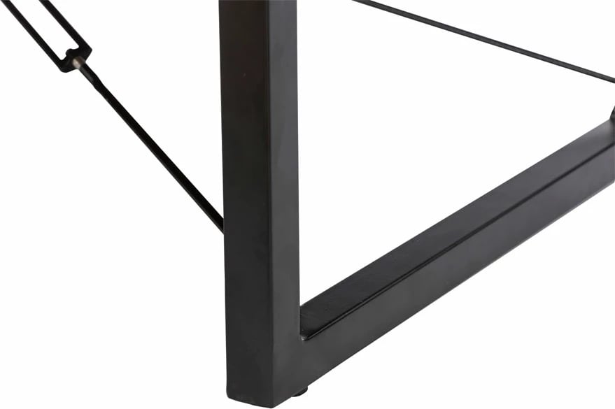 Tavolinë kafeje Wire, ngjyrë arre e zezë, 120x60x40