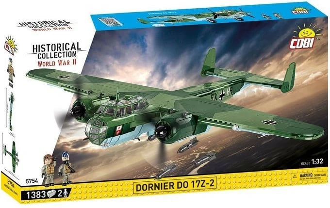 Set ndërtimi Cobi Klocki Dornier Do 17Z-2, 1383 pjesë, plastikë, Historical Collection