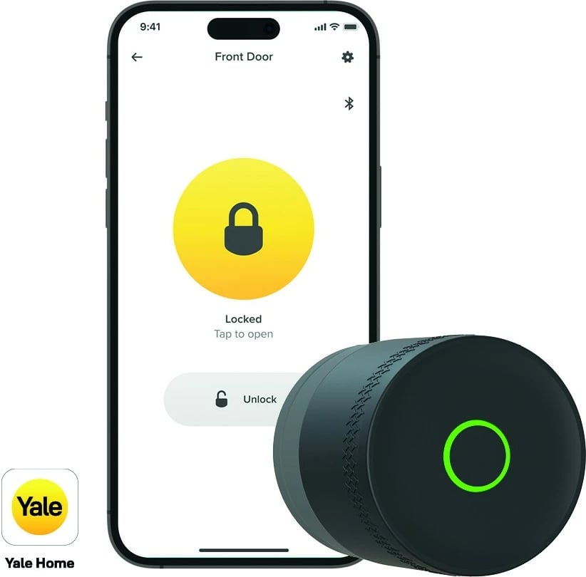 Bravë smart, Yale Home Linus L2 Lite 05/109100/MB, kompatibile me Matter, cilindër Euro Profile, 3x CR123A, e zezë