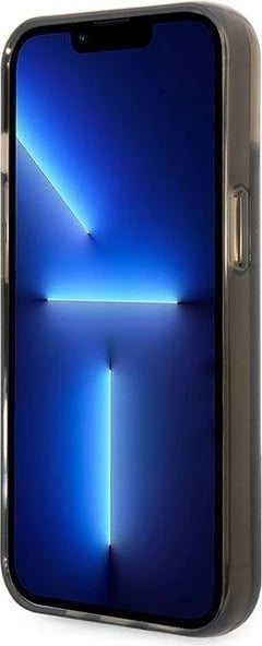 Mbështjellës Guess GUHCP14MLFCTPK për iPhone 14 Plus 6.7", Liquid Glitter Palm, i zi