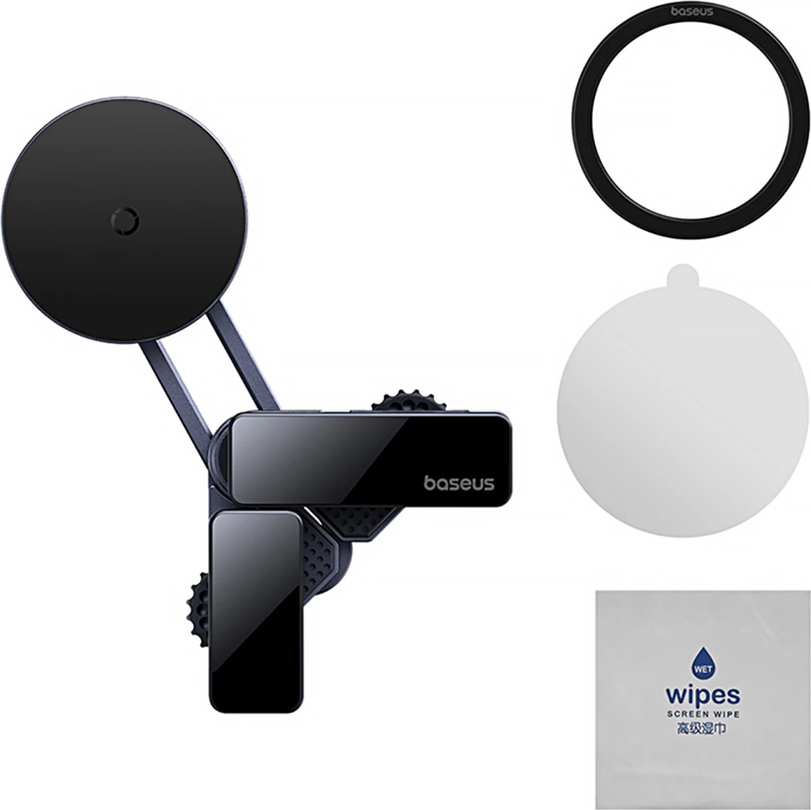 Mbajtës magnetik për celular Baseus MaxView, për ekran makine, MagSafe, Gri Mbajtës magnetik për celular Baseus MaxView, për ekran makine, MagSafe, Gri