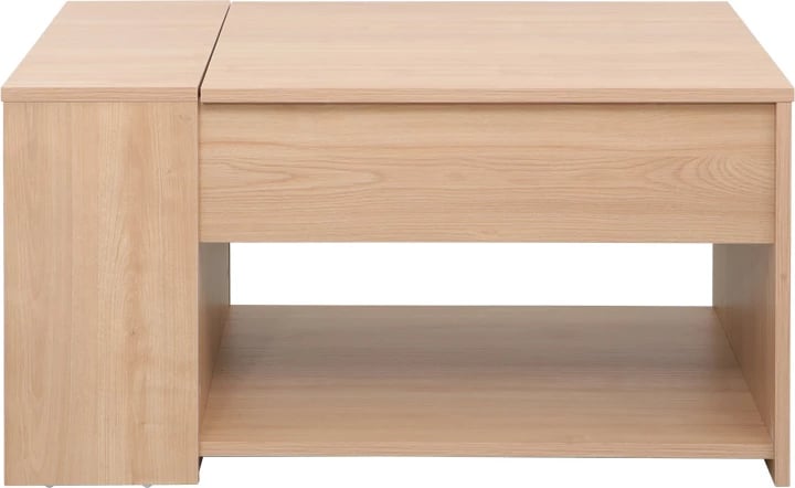 Tavolinë kafeje Aravis, shumëfunksionale, ngjyrë natyrale, 80x60x42cm
