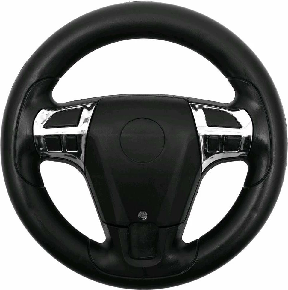 Makinë lodër me shtytje, Baby Mix RACER, me panel tingujsh dhe dorezë udhëzuese, e bardhë