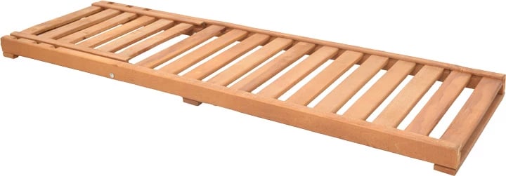 Shezlong me jastëk Specta-Vertian, dru ahu i fortë, ngjyrë arre, 60x190x50cm