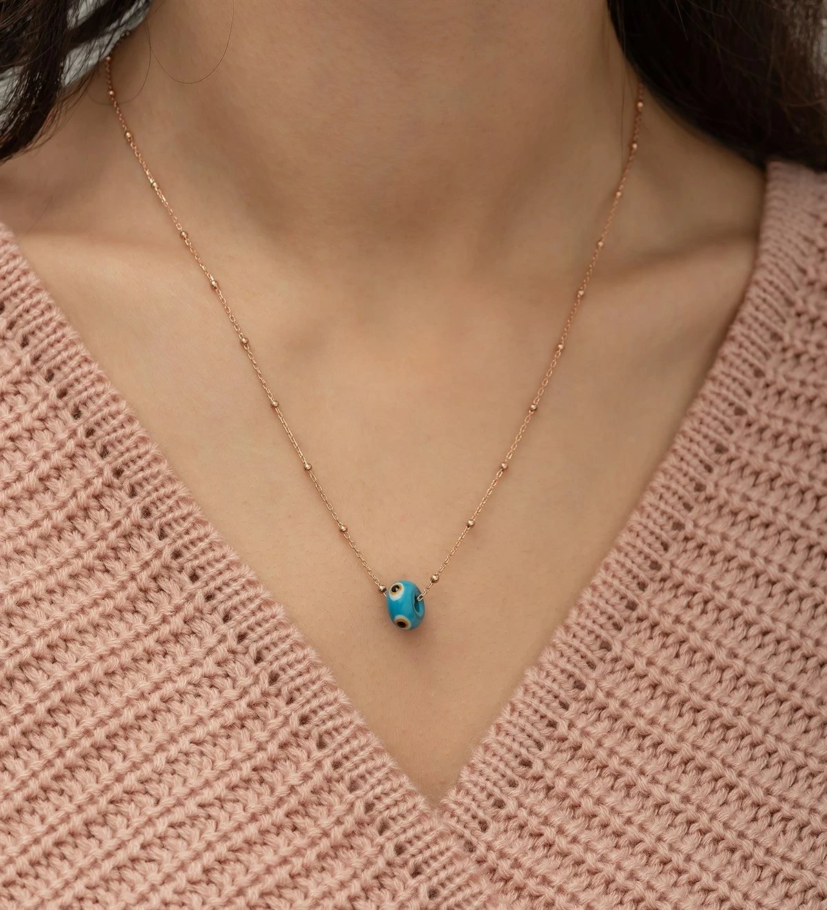 Qafore argjendi, ngjyrë rozë ari, kaltër, bardhë, e zezë, Jumeon, NRZ1083