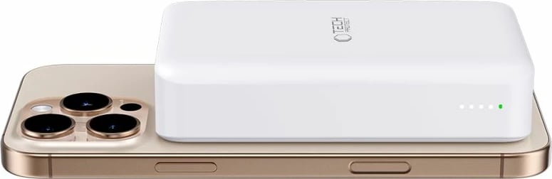Powerbank Tech-Protect PB12 LifeMag 20000mAh, MagSafe, Bardhë