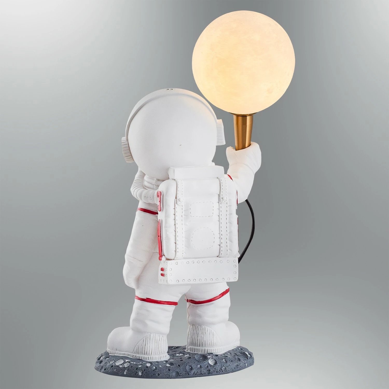 Llambë tavoline Opviq, astronaut, e bardhë, L1132
