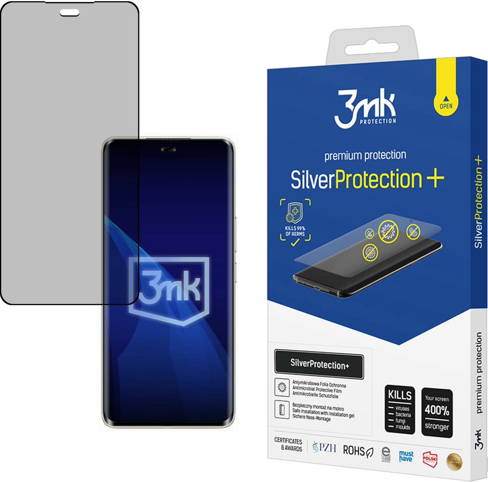 Film mbrojtës antibakterial 3mk SilverProtection+ për Honor 300 Ultra