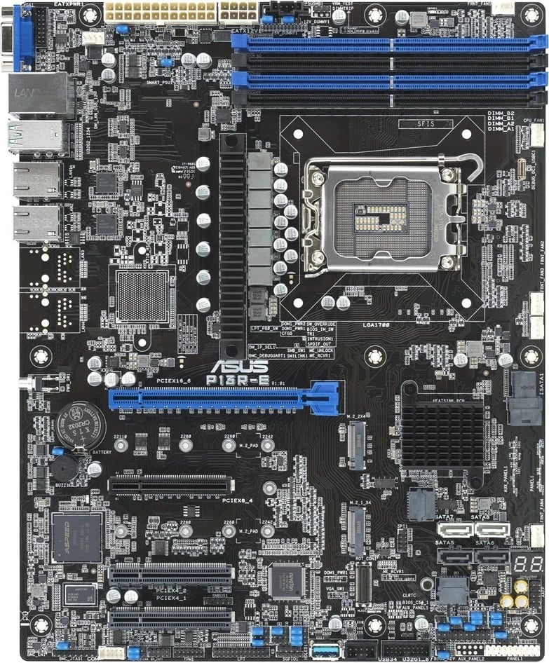 Pllakë amë ASUS P13R-E, Intel Xeon, ATX, LGA 1700, e zezë