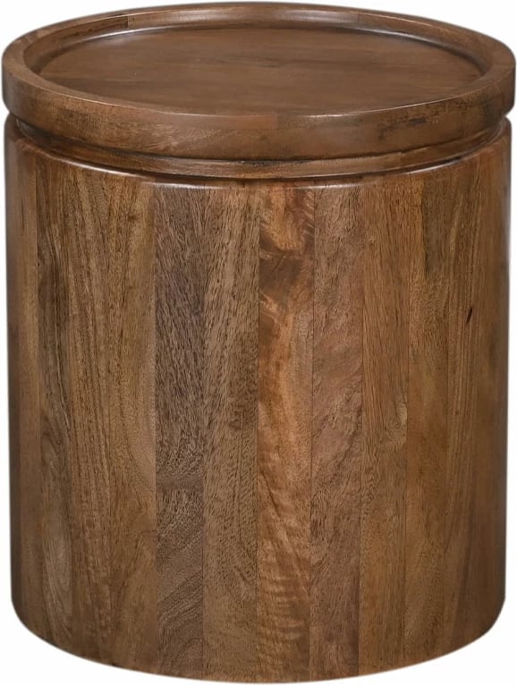 Tavolinë anësore Arab, dru mango, ngjyrë arre, 45x45x50 cm